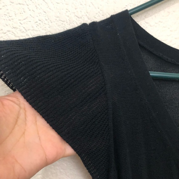 BANANA REPUBLIC Womens XS V-Neck Black Knit Dress LBD NWOT Lined - Picture 4 of 16